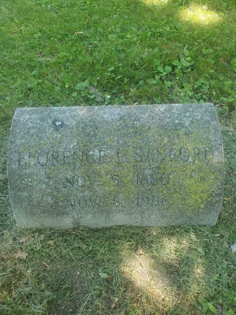 Florence Listman Sanford's grave. Photo 3
