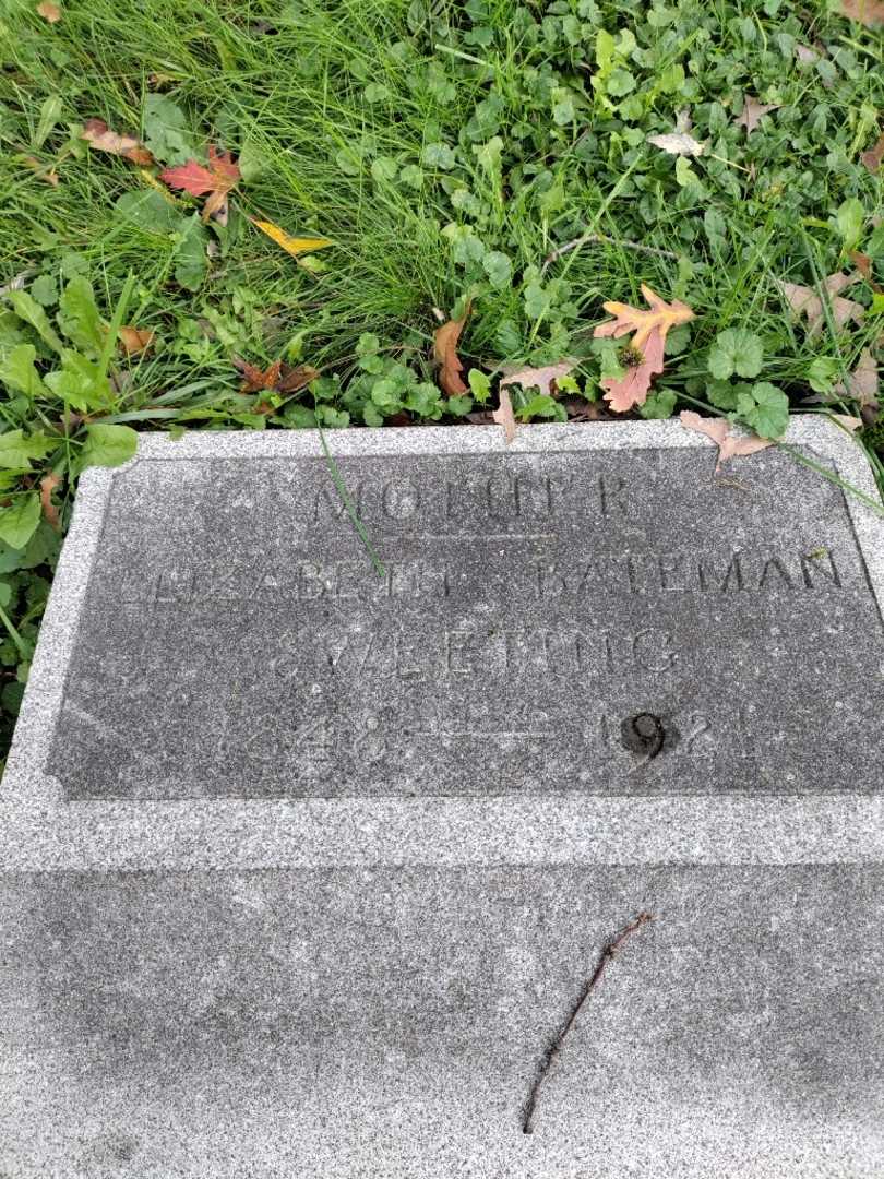 Elizabeth Bateman Sweeting's grave. Photo 3