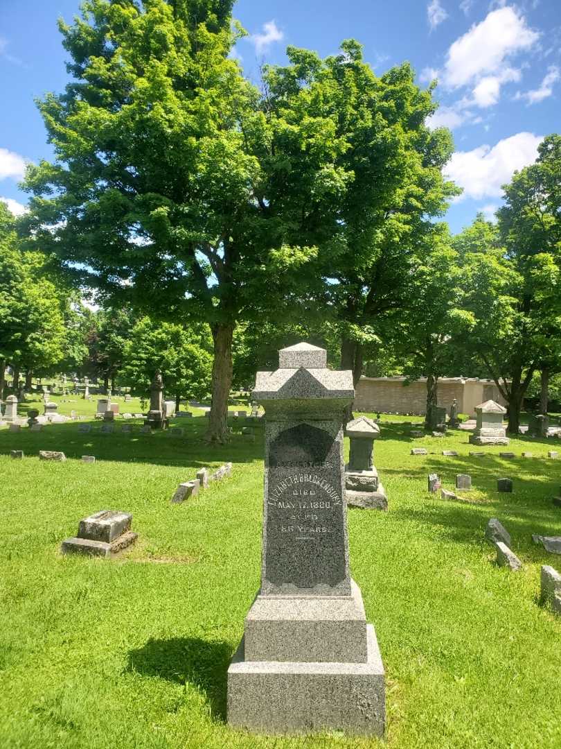 Elizabeth Brackenbury's grave. Photo 2