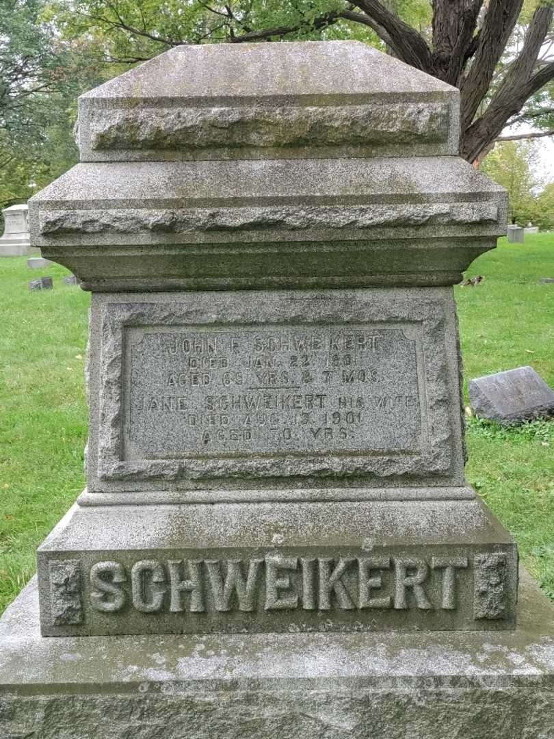 Jane Schweikert's grave. Photo 3