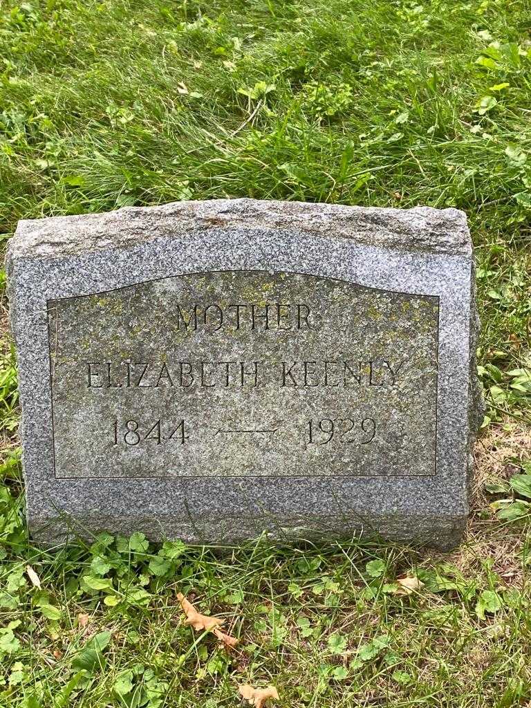 Elizabeth Keenly's grave. Photo 4