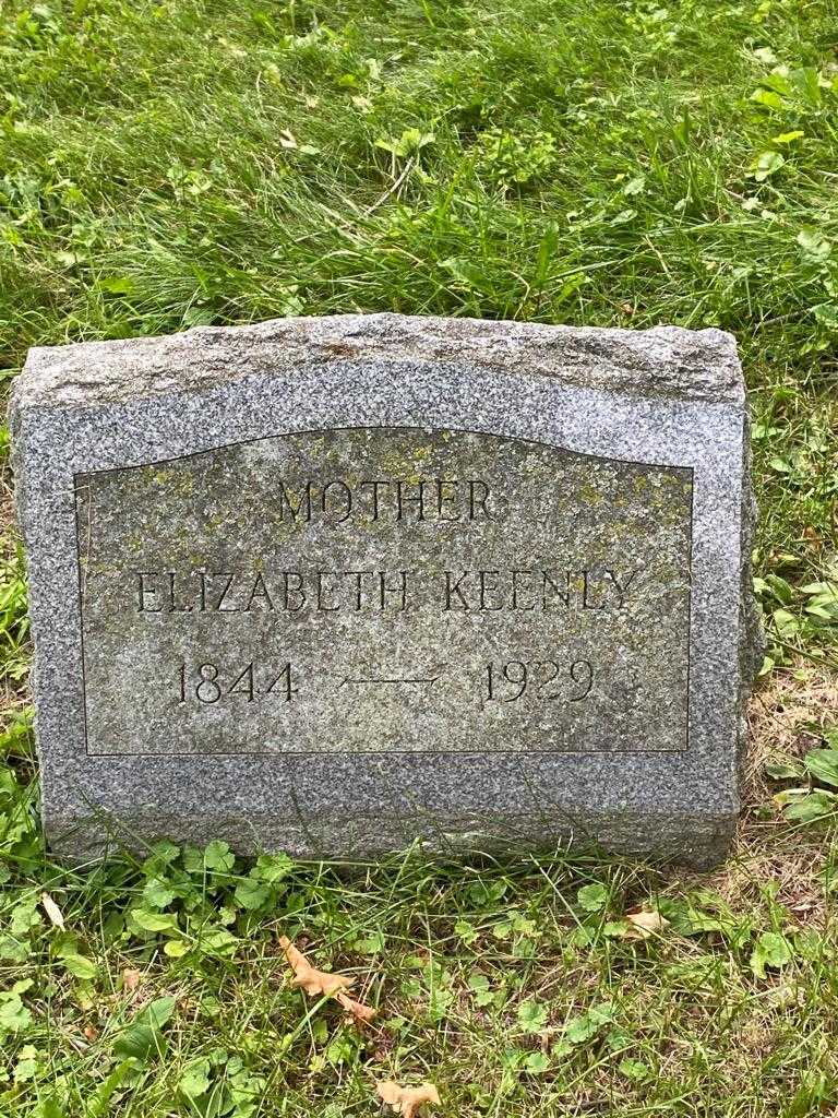 Elizabeth Keenly's grave. Photo 3