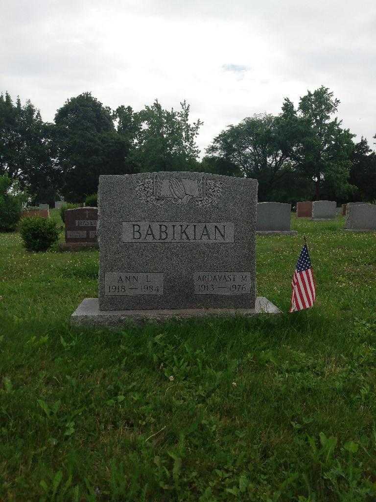 Ardavast M. Babikian's grave. Photo 1