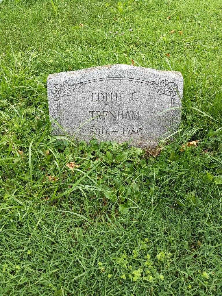 Edith C. Trenham's grave. Photo 2