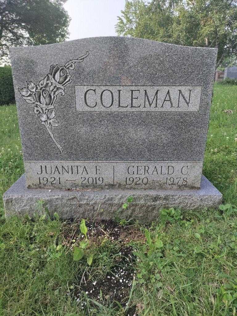 Juanita F. Coleman's grave. Photo 3