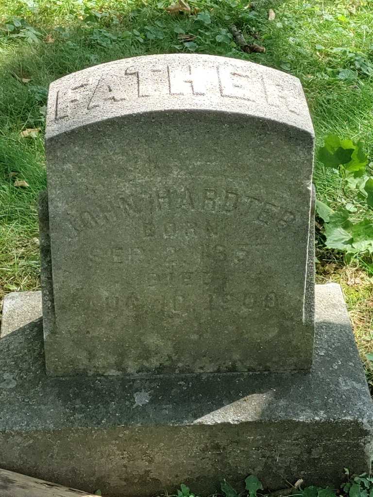 John Hardter's grave. Photo 3