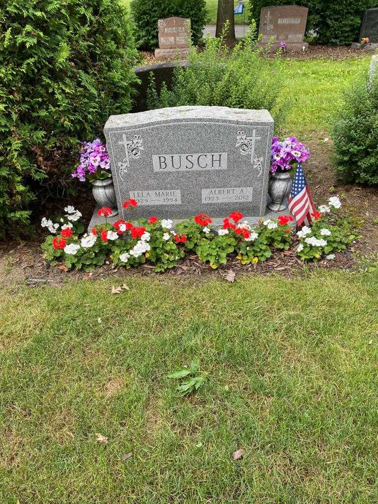 Albert A. Busch's grave. Photo 2