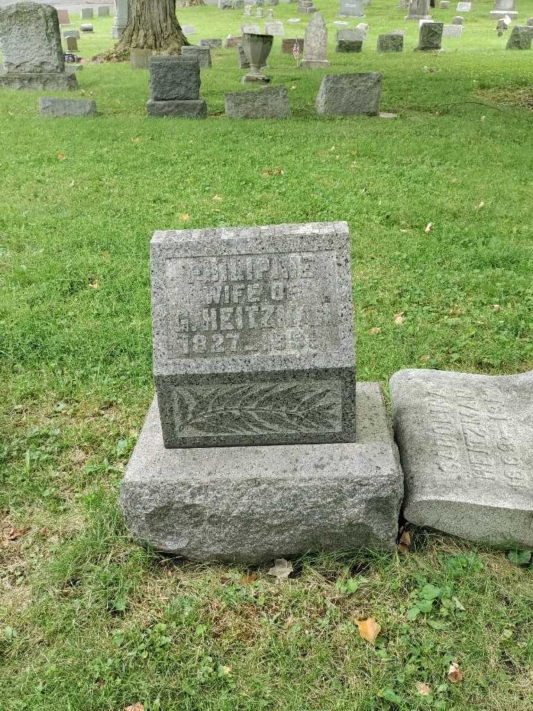 Philipine Heitzman's grave. Photo 3