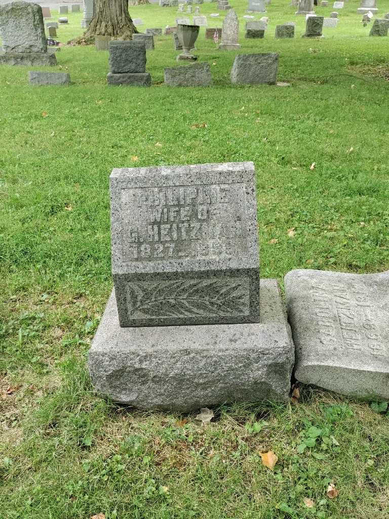 Philipine Heitzman's grave. Photo 2