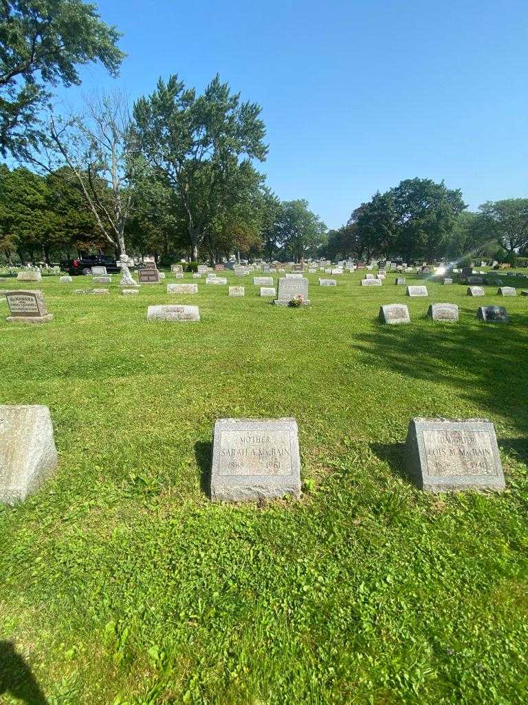 Sarah A. MacBain's grave. Photo 1