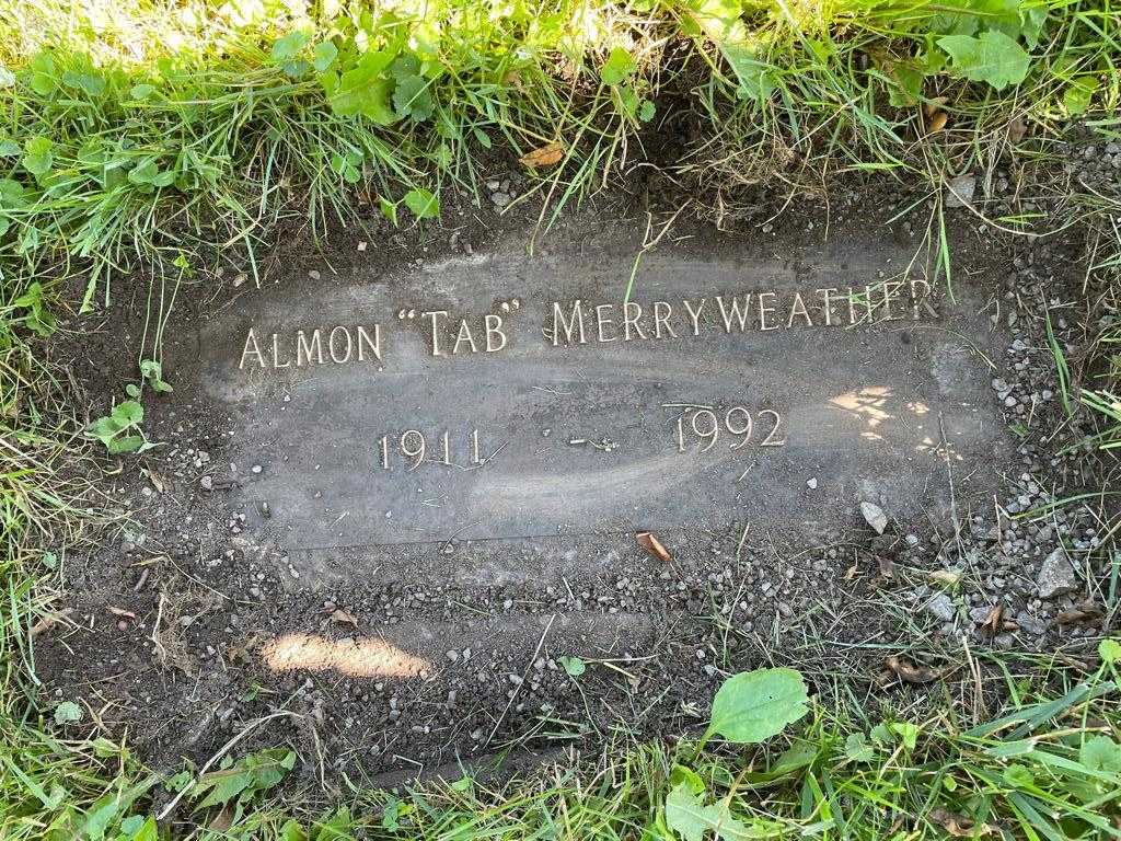 Almon "Tab" Merryweather's grave. Photo 3
