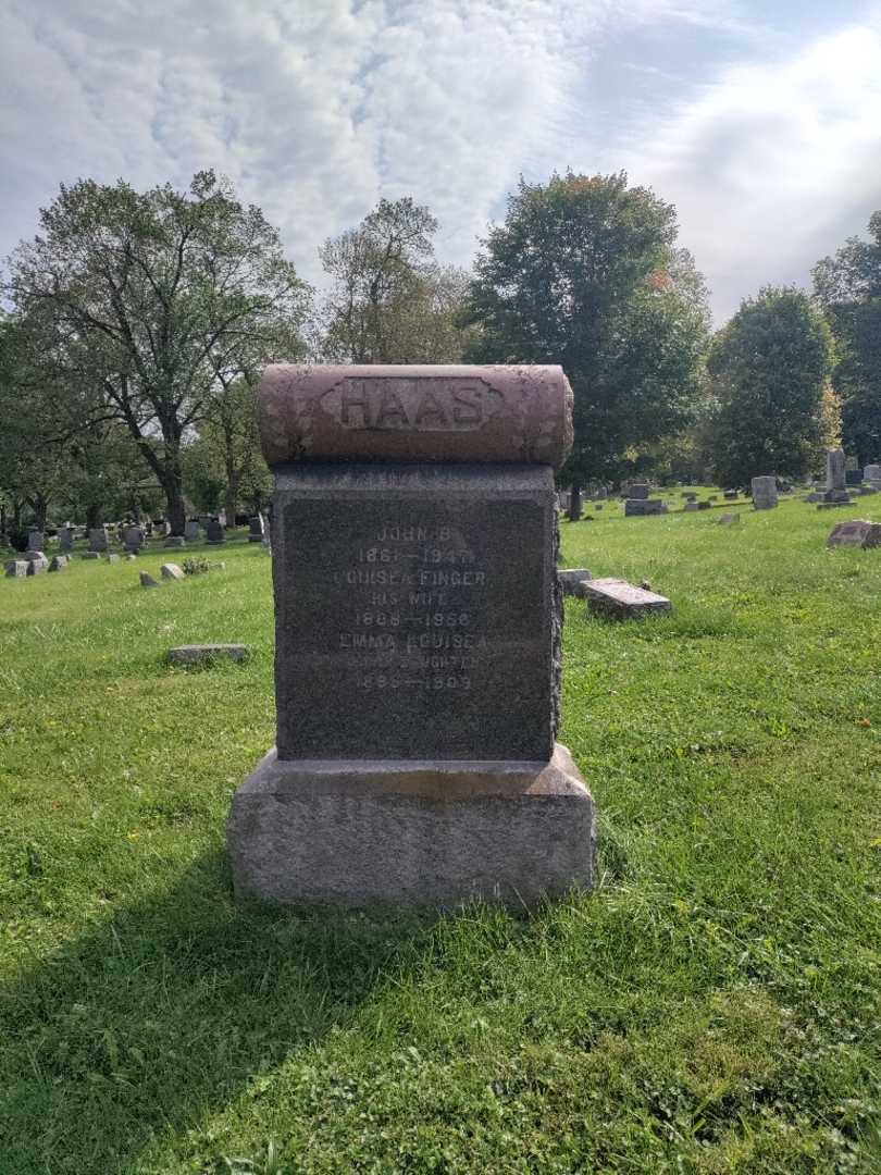 John B. Haas's grave. Photo 2