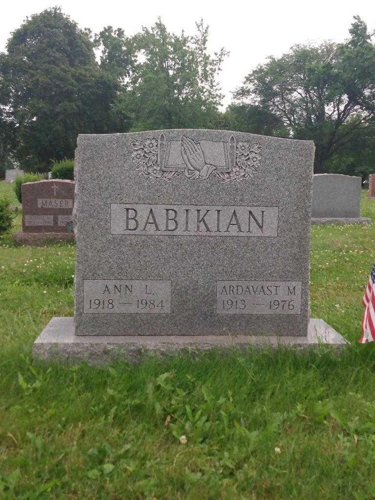Ardavast M. Babikian's grave. Photo 2