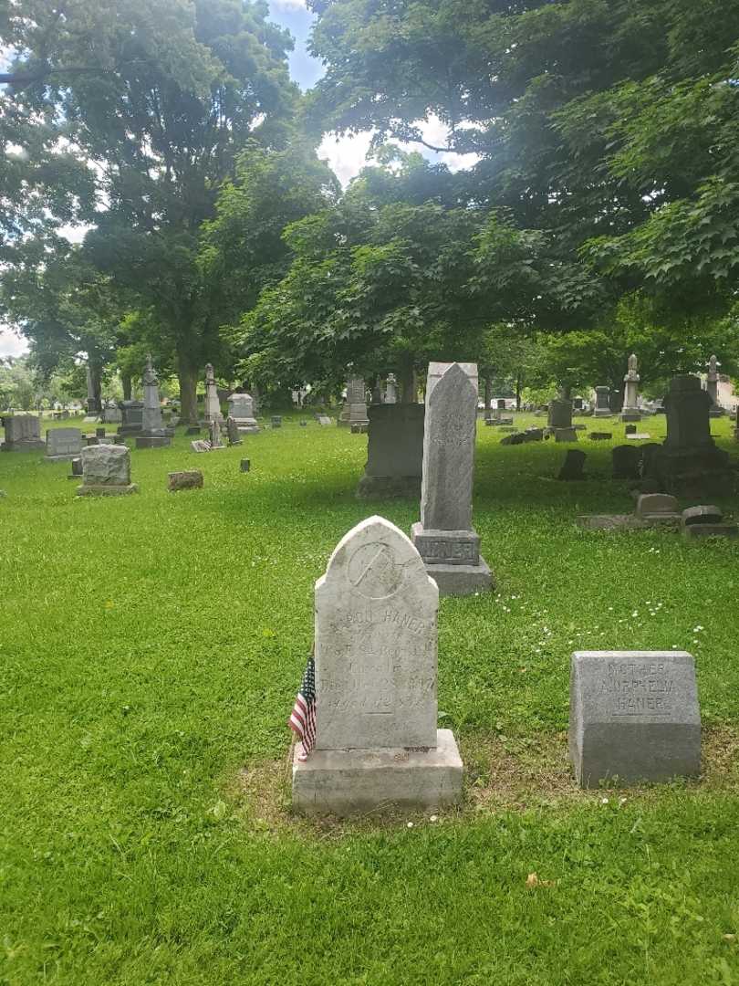 Aaron Haner's grave. Photo 2