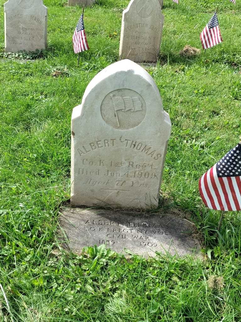 Albert P. Thomas's grave. Photo 2