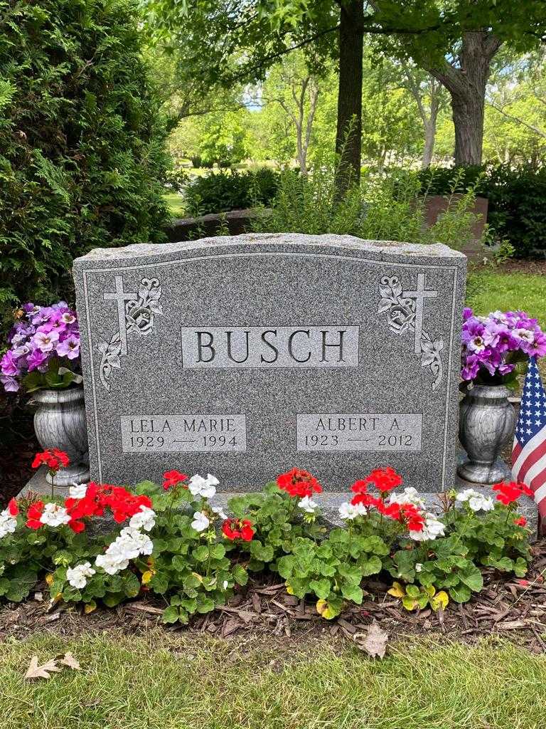 Albert A. Busch's grave. Photo 3