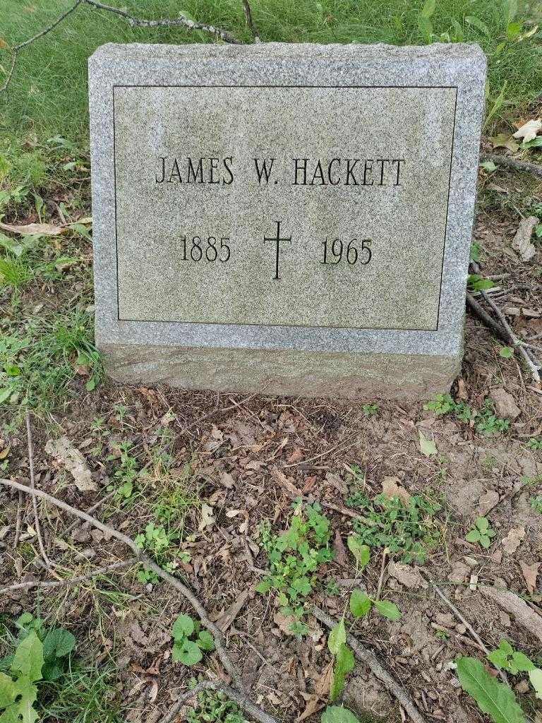 James W. Hackett's grave. Photo 2