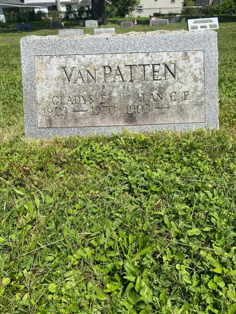 Gladys E. Van Patten's grave. Photo 3