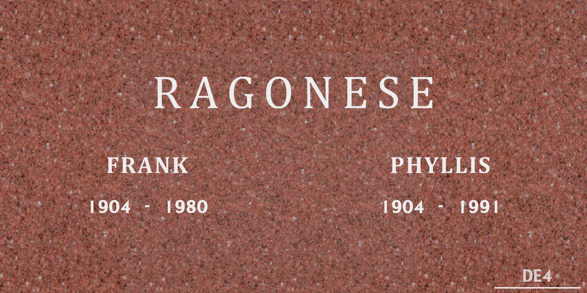 Frank Ragonese's grave