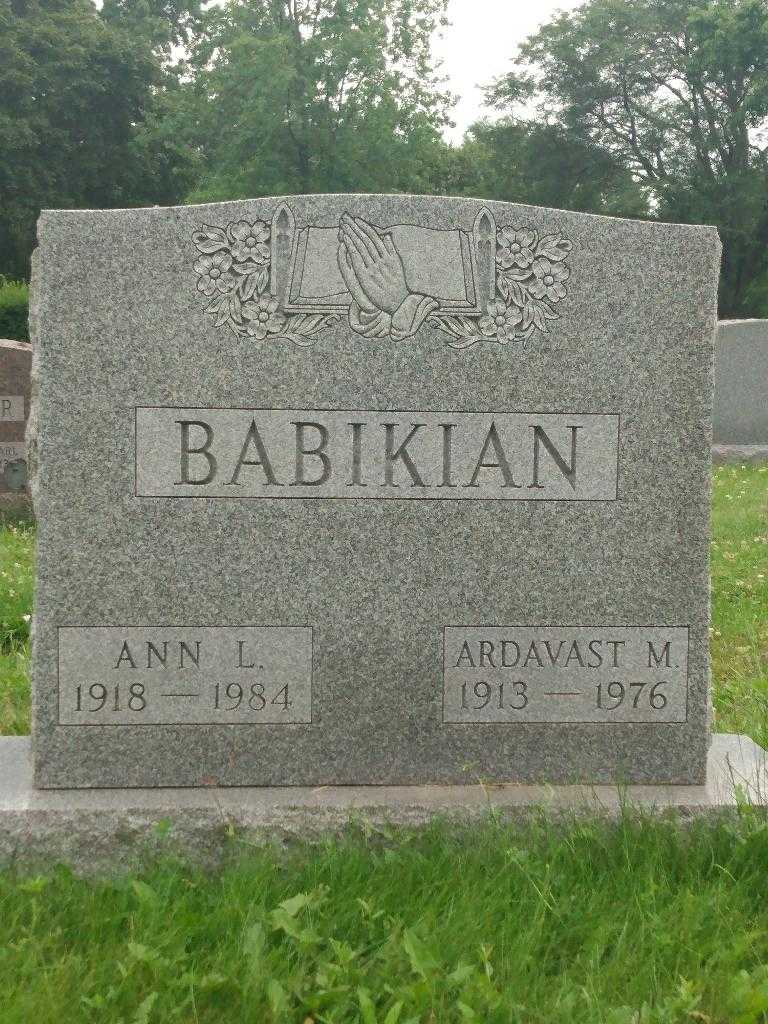 Ardavast M. Babikian's grave. Photo 3