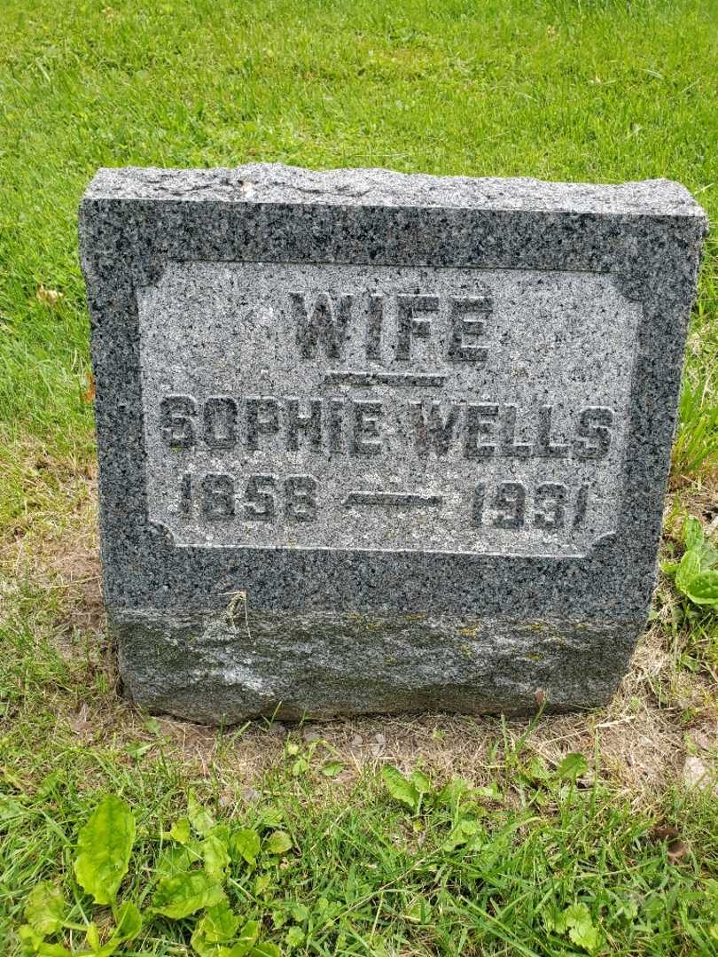 Sophie Wells's grave. Photo 3