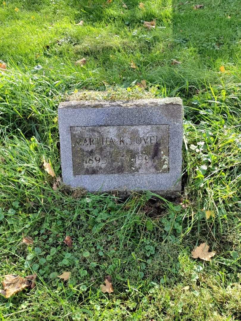Martha K. Lovely's grave. Photo 2