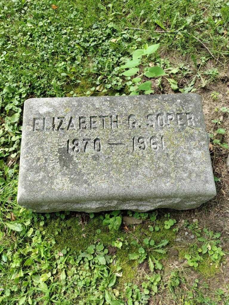 Elizabeth G. Soper's grave. Photo 3