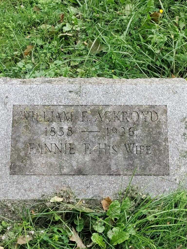 Fannie Fern Ackroyd's grave. Photo 3