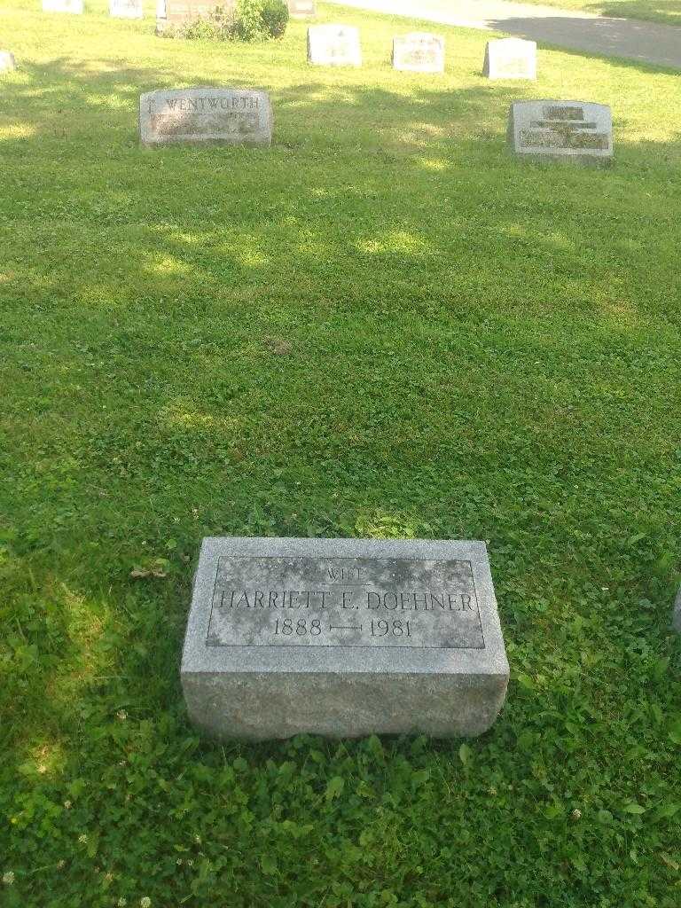 Harriett E. Doehner's grave. Photo 1