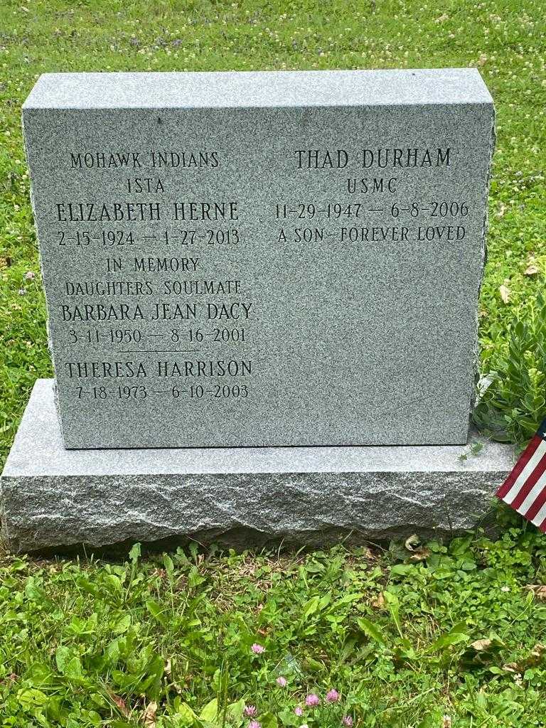 Theresa Harrison's grave. Photo 3