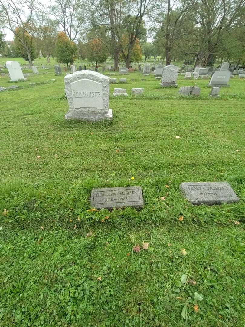 Charles W. Overhiser's grave. Photo 1