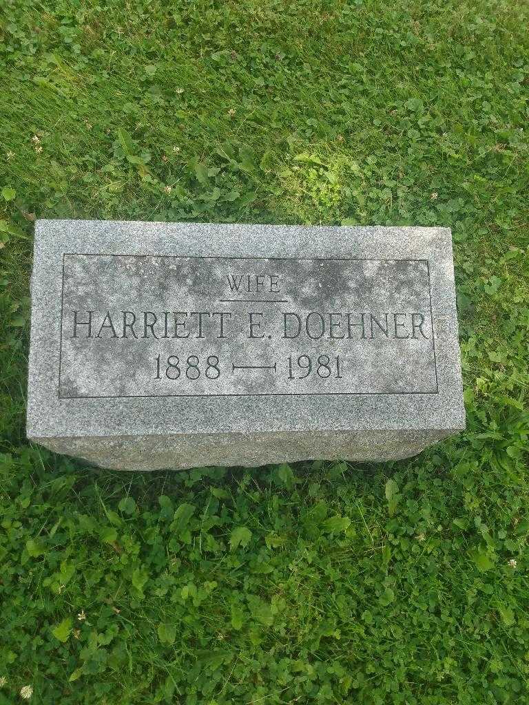 Harriett E. Doehner's grave. Photo 2
