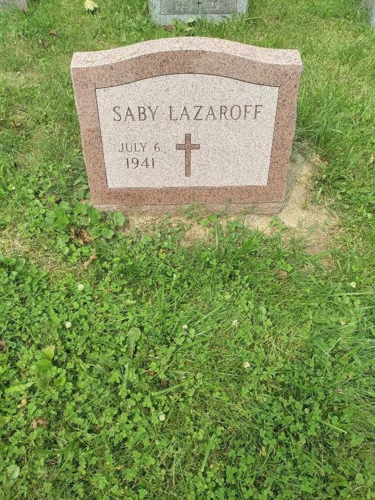 Saby Lazaroff's grave. Photo 2