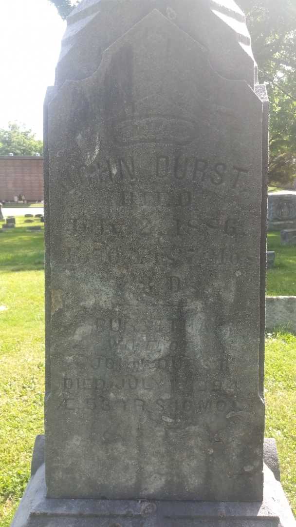 John Durst's grave. Photo 4