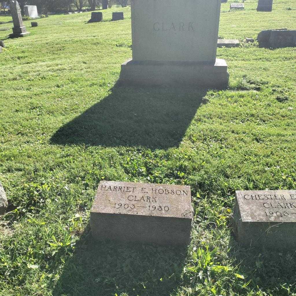 Harriet E. Hobson Clark's grave. Photo 3