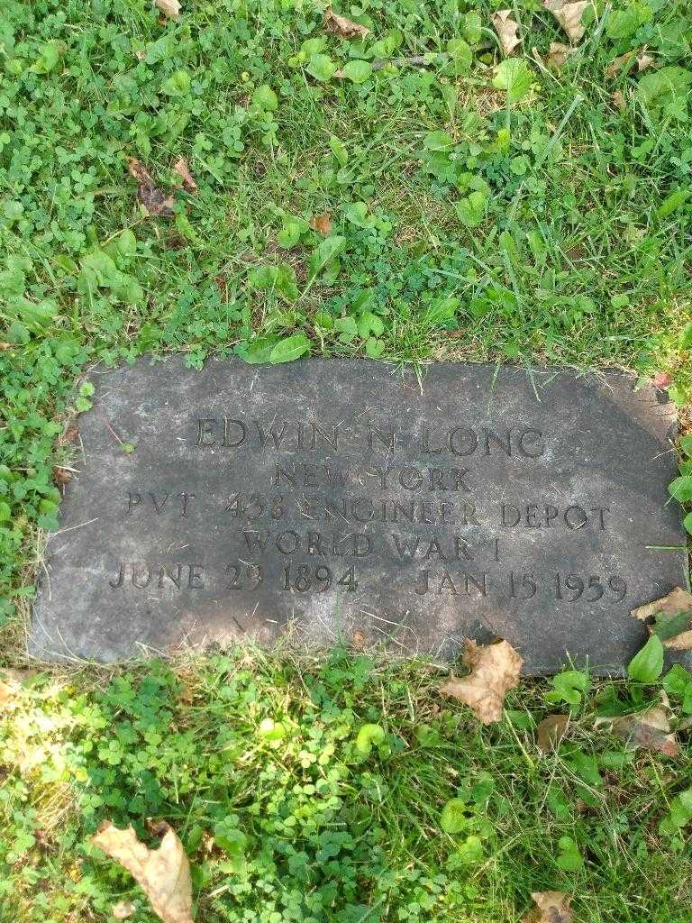 Edwin N. Long's grave. Photo 2