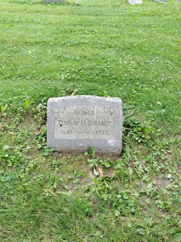 Edward H. Spraker's grave. Photo 3