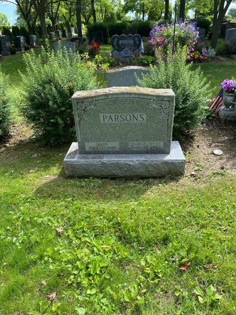 Sarah Parsons's grave. Photo 2
