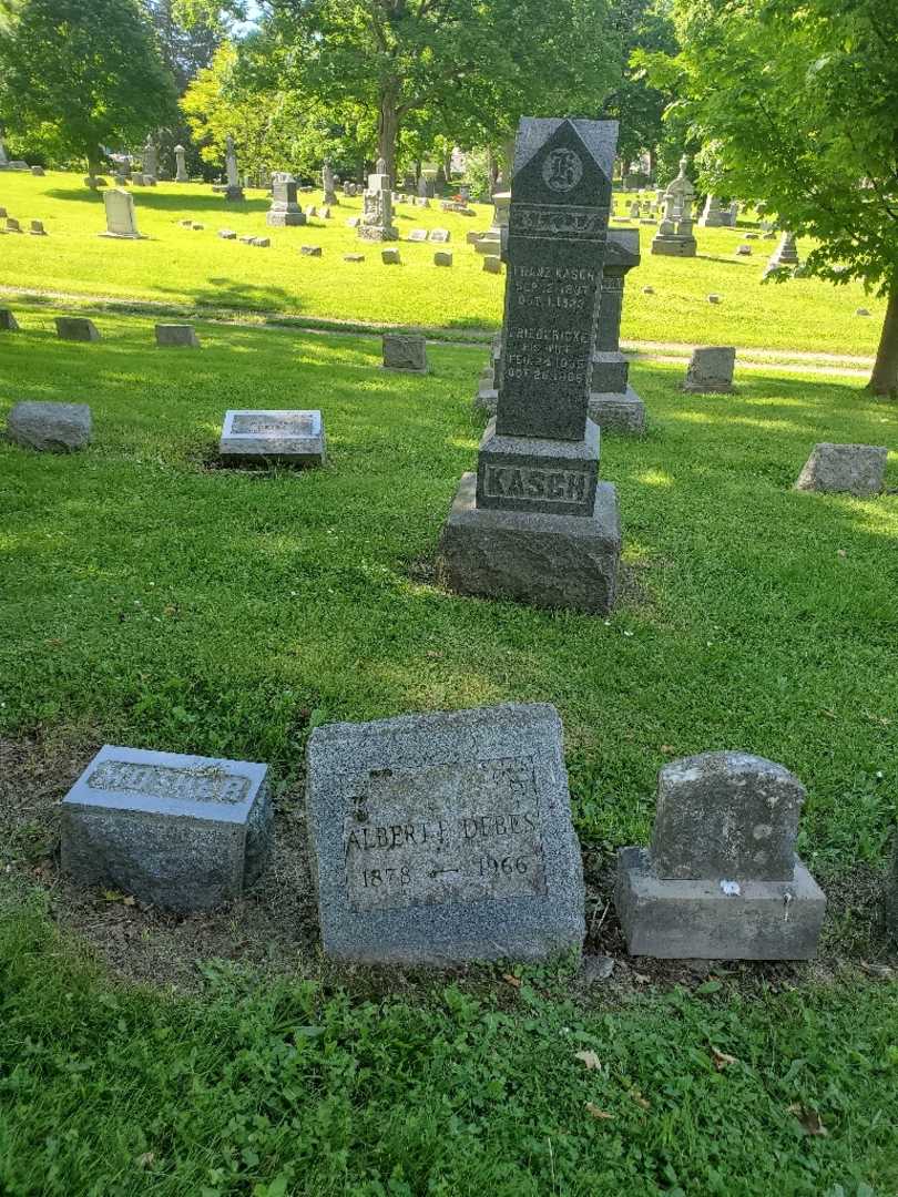 Albert F. Debes's grave. Photo 2