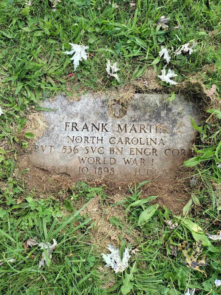 Frank Martin's grave. Photo 2