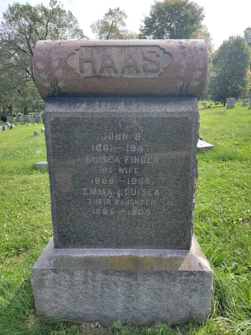 John B. Haas's grave. Photo 3