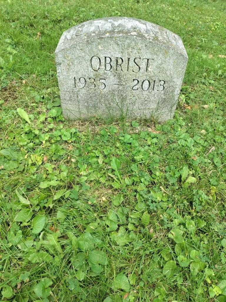 Norman H. Obrist Junior's grave. Photo 3
