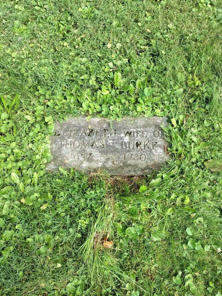 Elizabeth Burke's grave. Photo 3