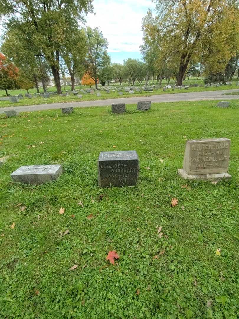Elizabeth R. Burkhart's grave. Photo 1