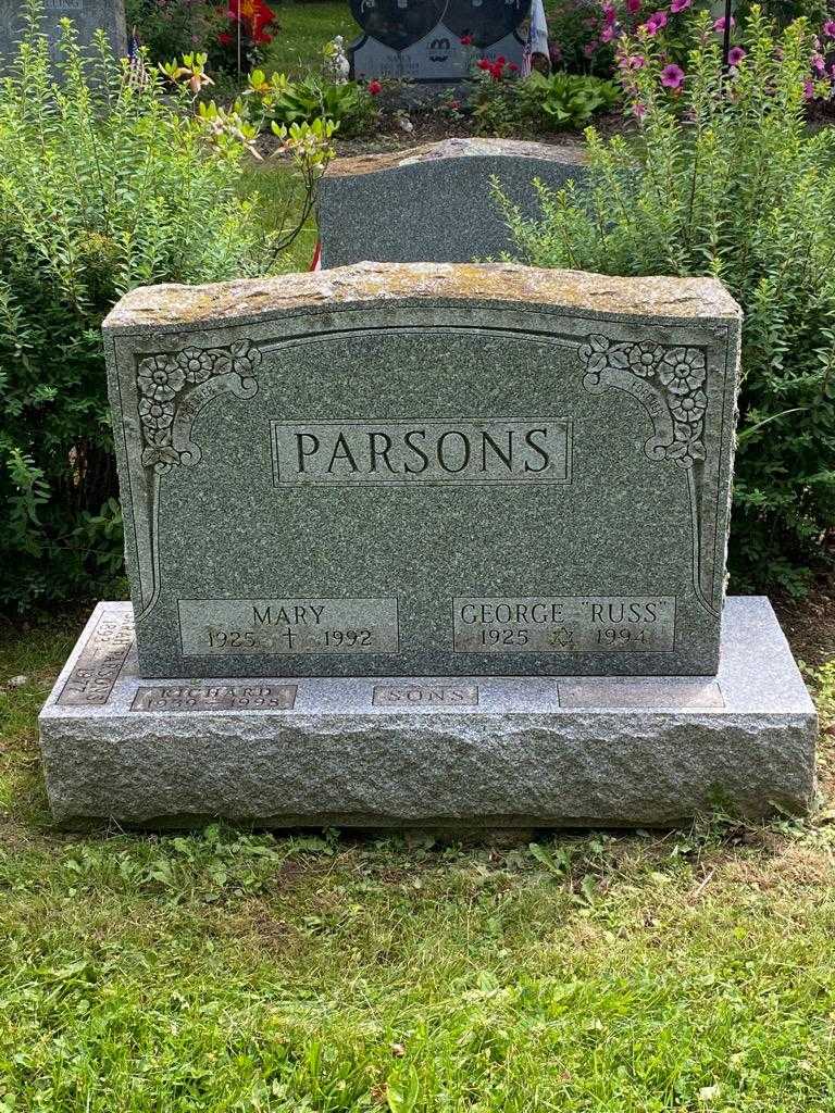 Sarah Parsons's grave. Photo 3