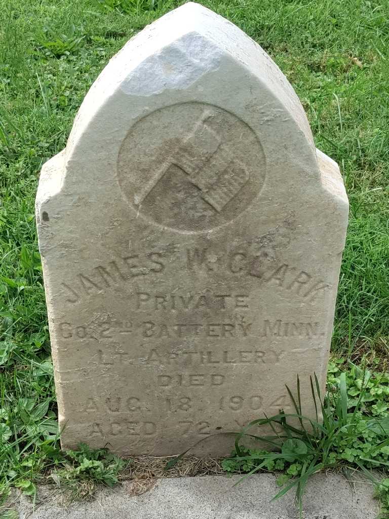 James W. Clark's grave. Photo 3