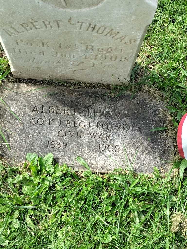 Albert P. Thomas's grave. Photo 4