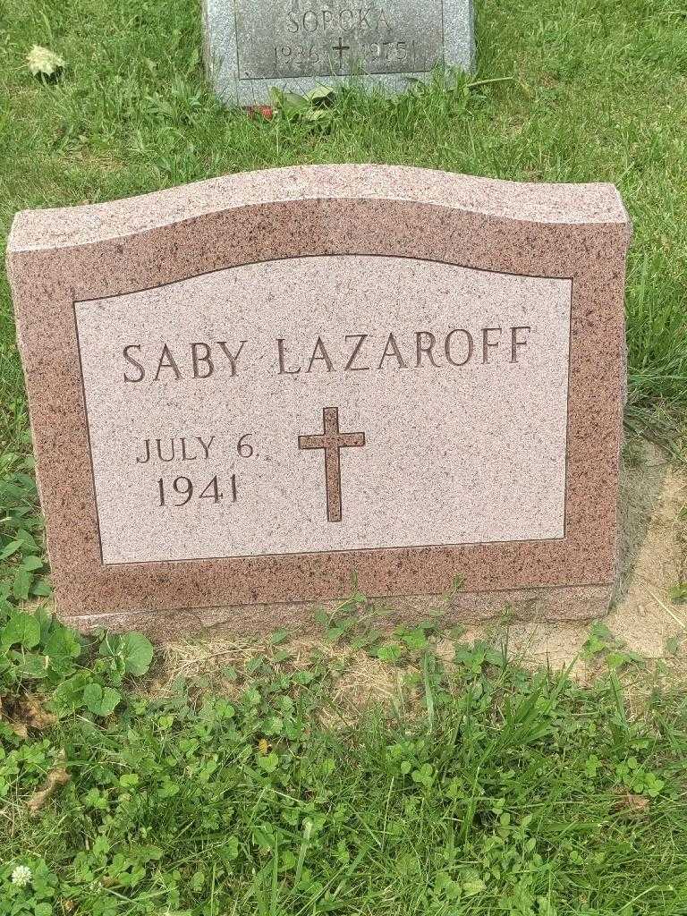 Saby Lazaroff's grave. Photo 1