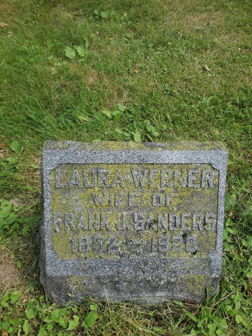 Laura Sanders Werner's grave. Photo 3