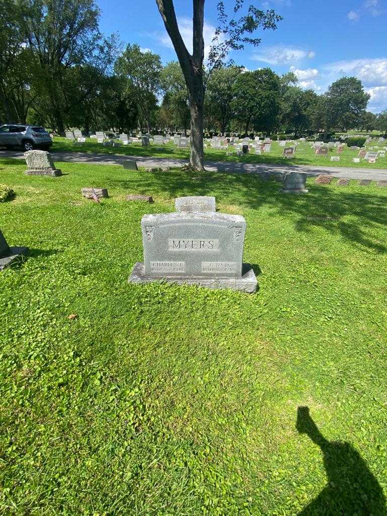 Charles J. Myers's grave. Photo 1